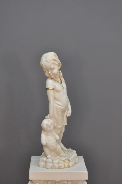 Frauenfigur Frauenstatue Skulptur Frauenbüste Handbemalt Vintage Stil Jugendstil
