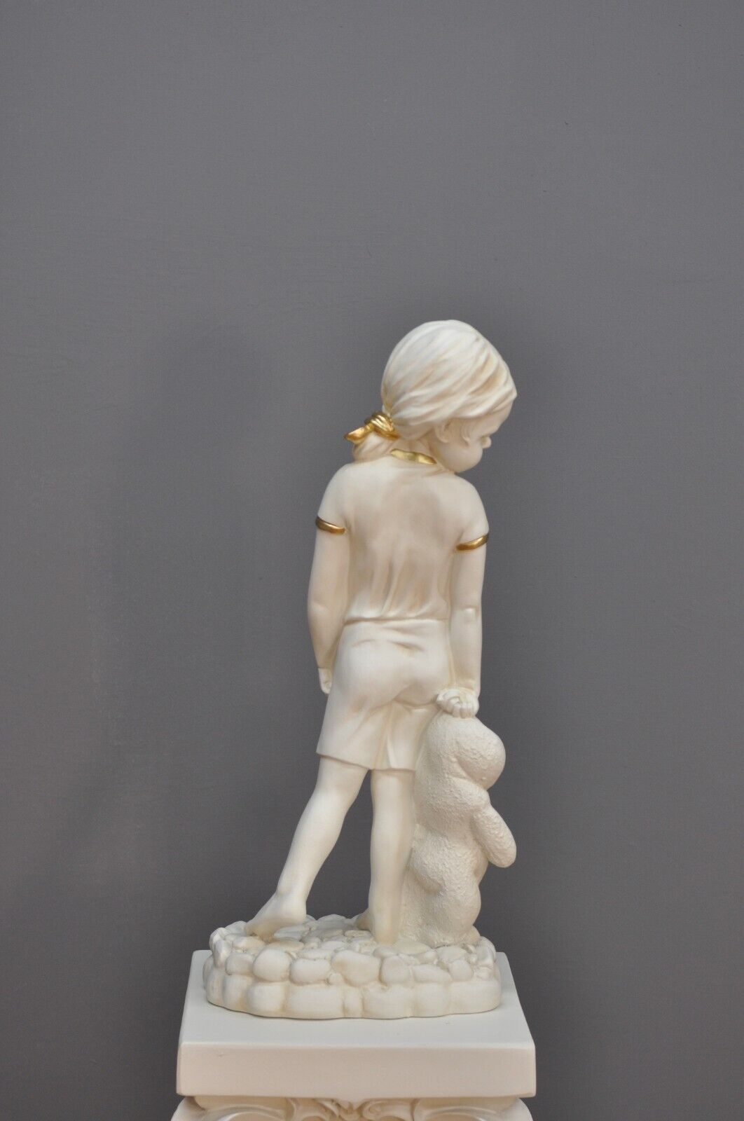 Frauenfigur Frauenstatue Skulptur Frauenbüste Handbemalt Vintage Stil Jugendstil