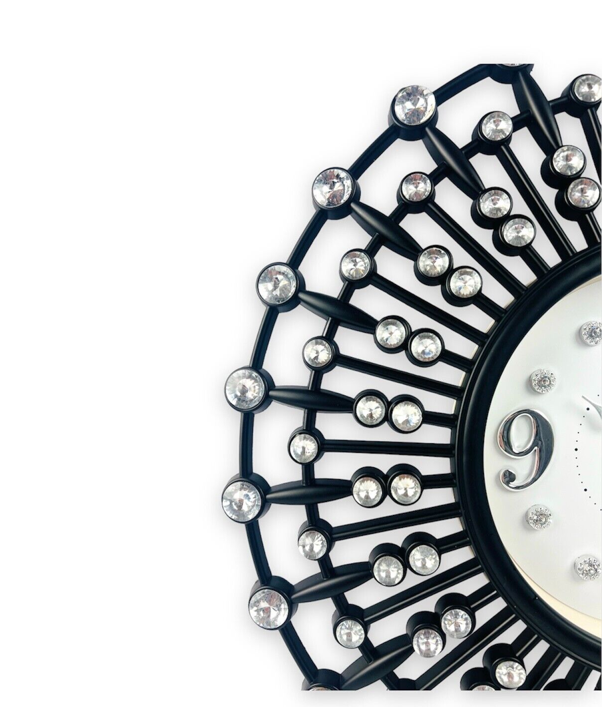 Große Wanduhr 45cm Wohnzimmer Küche Schlafzimmer Designuhr Barock Stil Lautlos