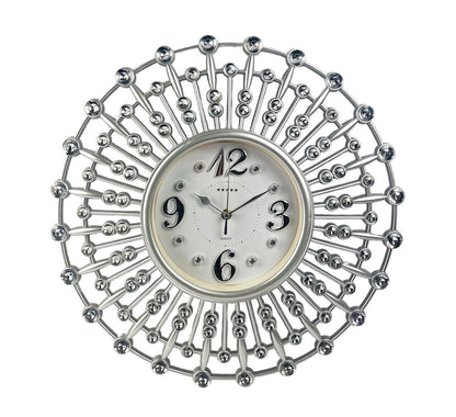 Große Wanduhr 45cm Wohnzimmer Designuhr Barock Stil Lautlos
