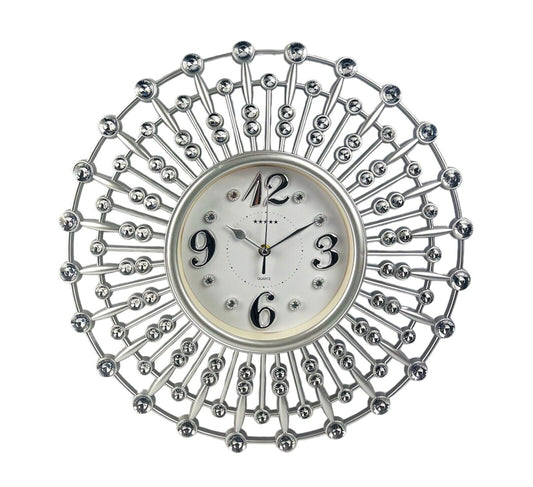 Große Wanduhr 45cm Wohnzimmer Designuhr Barock Stil Lautlos