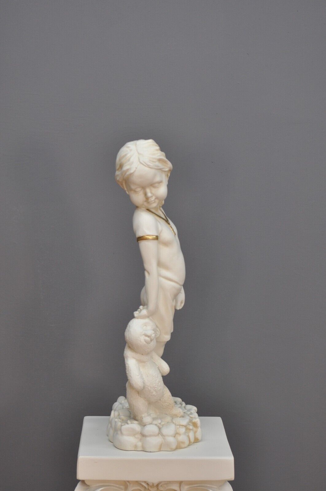 Frauenfigur Frauenstatue Skulptur Frauenbüste Handbemalt Vintage Stil Jugendstil
