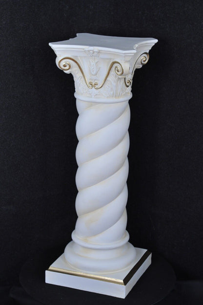 Säule Mäander Style Dekosäule 100cm Griechische Säulen Barock Podest Handbemalt