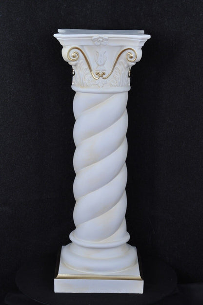 Säule Mäander Style Dekosäule 100cm Griechische Säulen Barock Podest Handbemalt