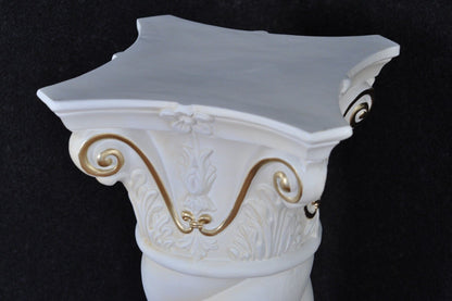 Säule Mäander Style Dekosäule 100cm Griechische Säulen Barock Podest Handbemalt