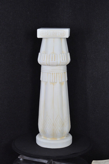 Säule Mäander Style Dekosäule 100cm Griechische Säulen Barock Podest Handbemalt
