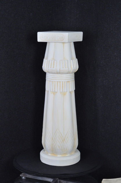 Säule Mäander Style Dekosäule 100cm Griechische Säulen Barock Podest Handbemalt