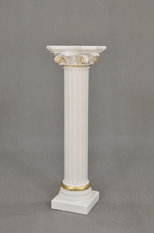 Säule Mäander Style Dekosäule 75cm Griechische Säulen Barock Podest Handbemalt