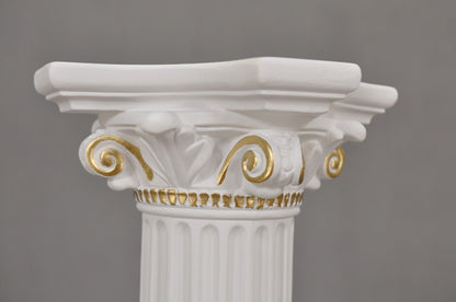Säule Mäander Style Dekosäule 75cm Griechische Säulen Barock Podest Handbemalt