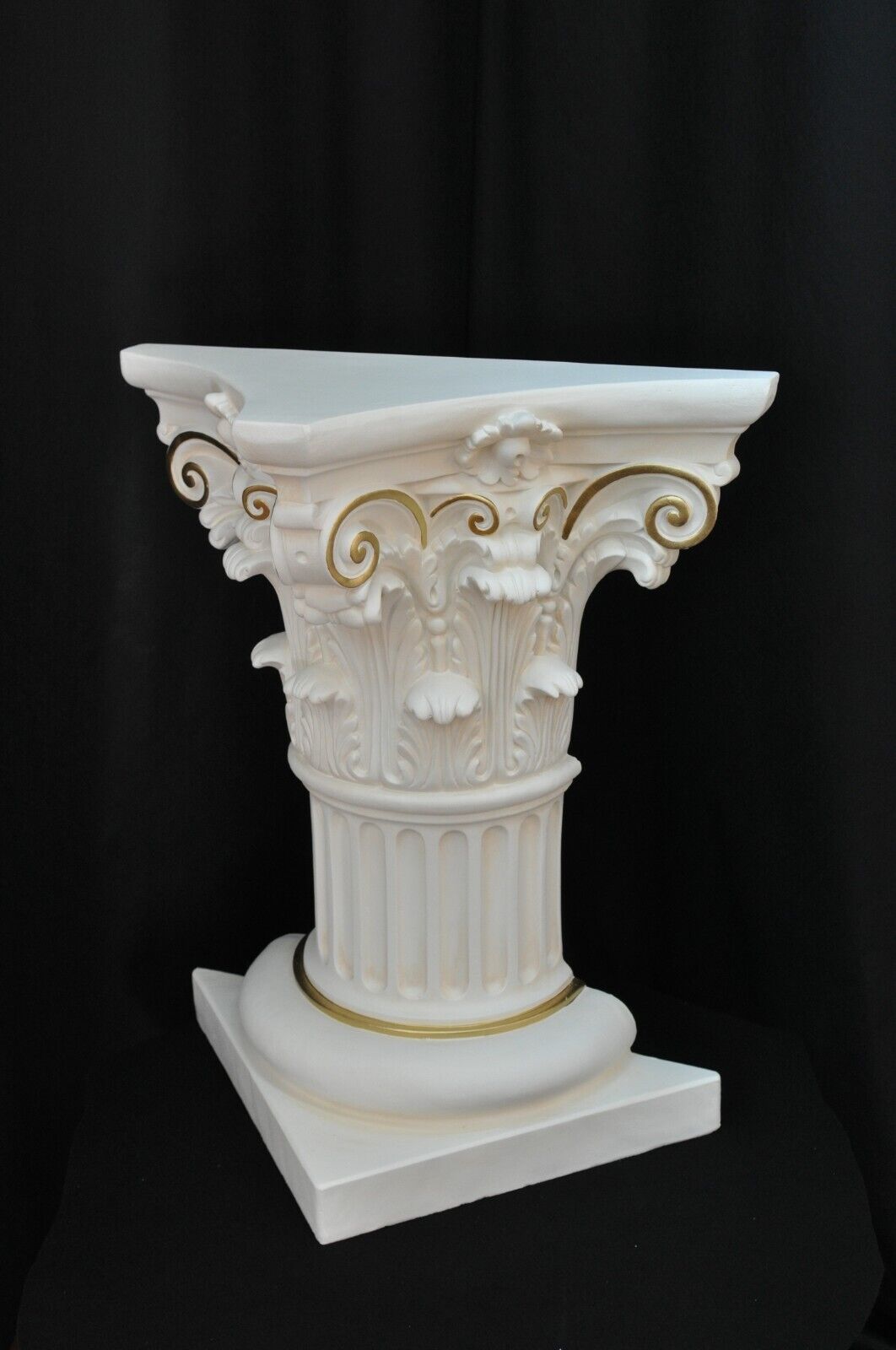 Säule Mäander Style Dekosäule 80cm Griechische Säulen Barock Podest Handbemalt