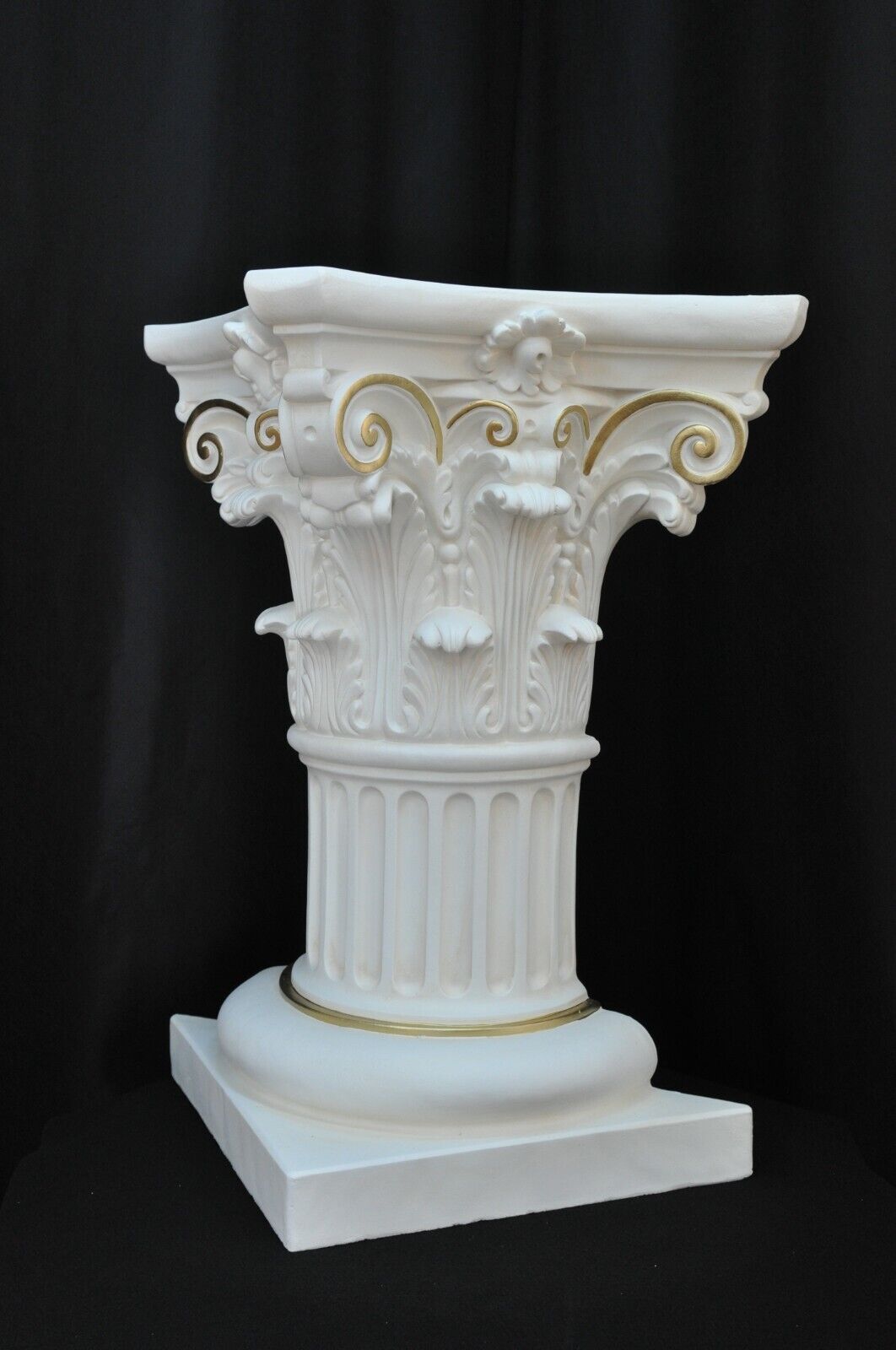 Säule Mäander Style Dekosäule 80cm Griechische Säulen Barock Podest Handbemalt