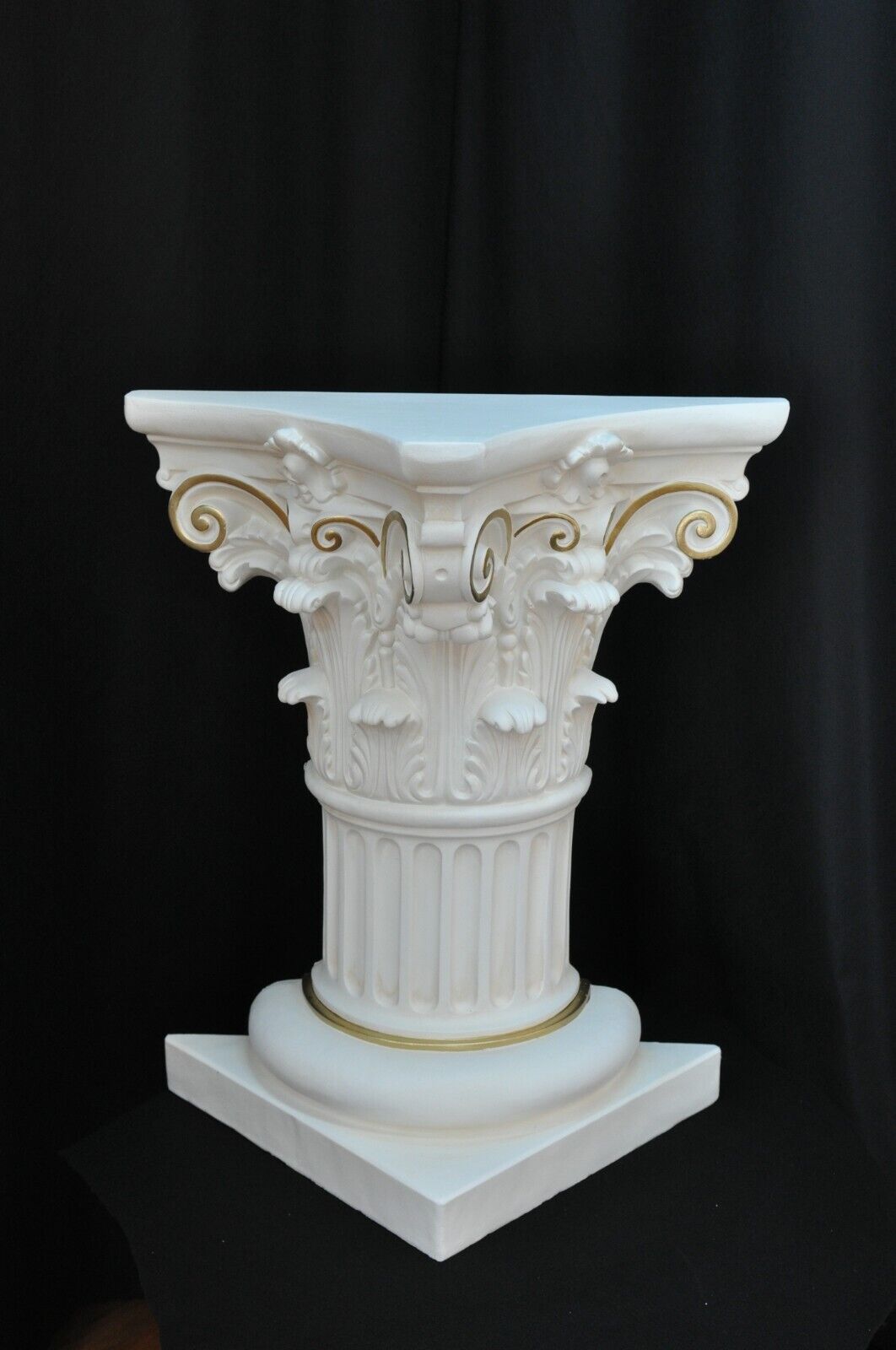 Säule Mäander Style Dekosäule 80cm Griechische Säulen Barock Podest Handbemalt