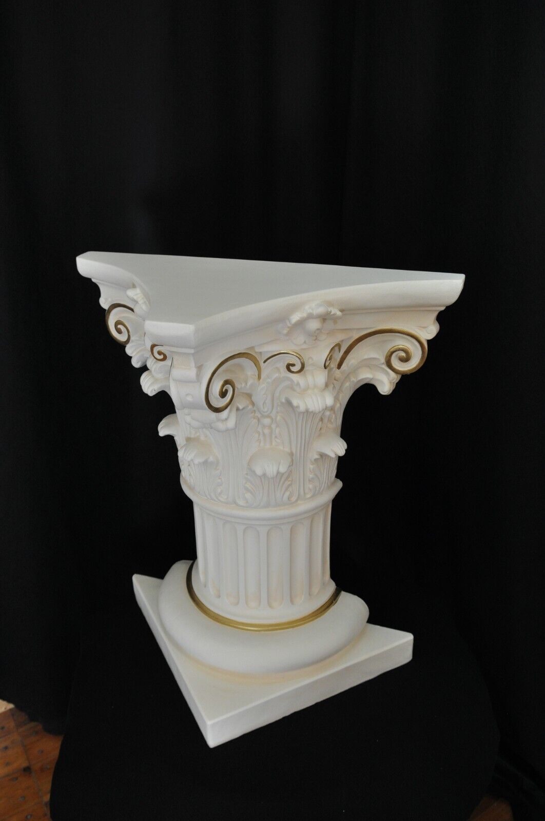 Säule Mäander Style Dekosäule 80cm Griechische Säulen Barock Podest Handbemalt