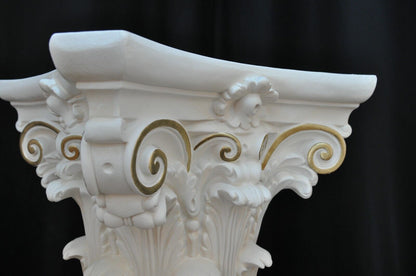 Säule Mäander Style Dekosäule 80cm Griechische Säulen Barock Podest Handbemalt