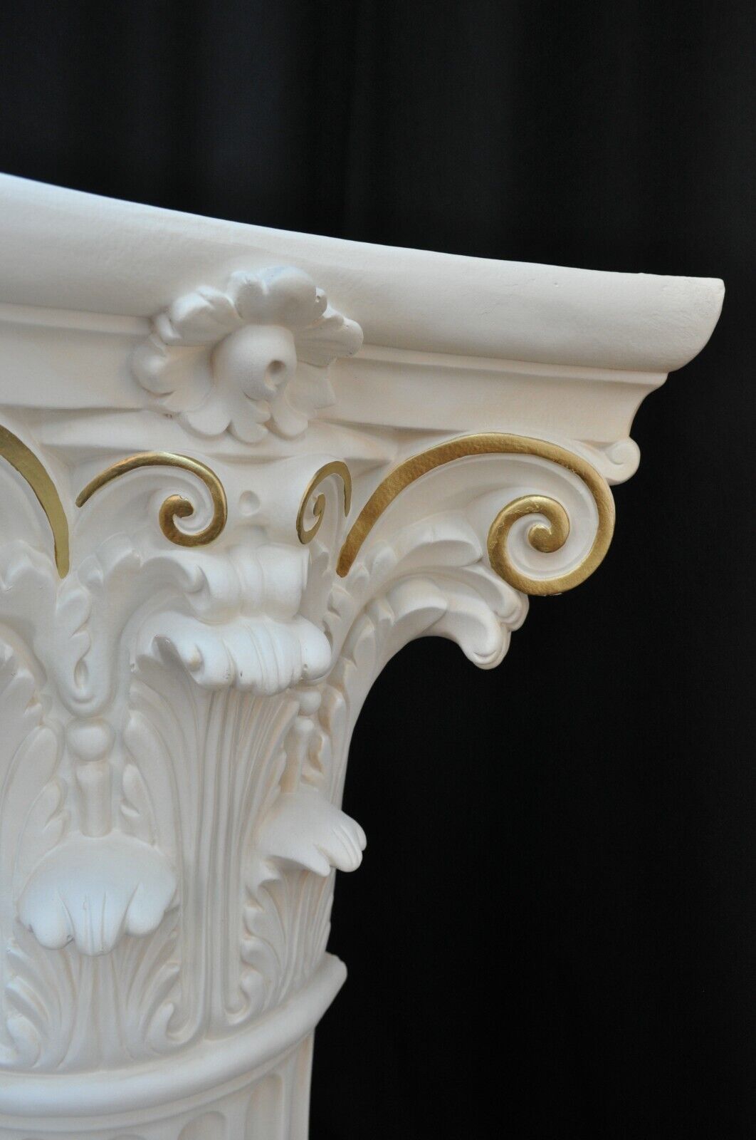 Säule Mäander Style Dekosäule 80cm Griechische Säulen Barock Podest Handbemalt