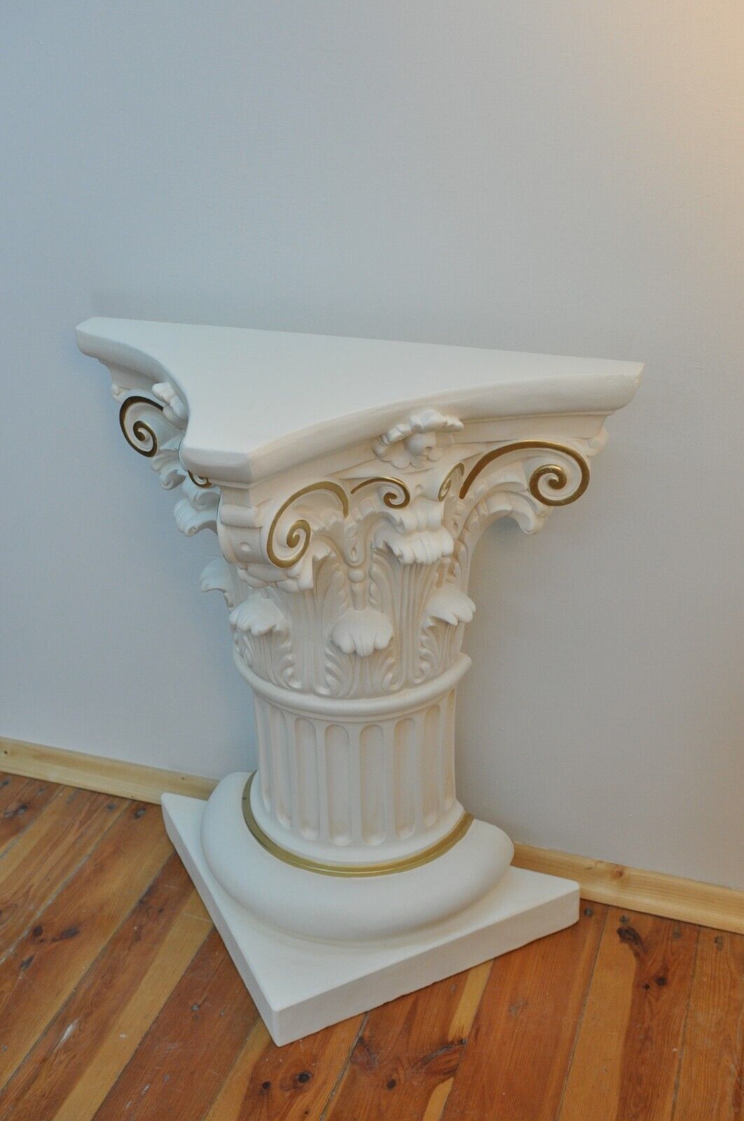 Säule Mäander Style Dekosäule 80cm Griechische Säulen Barock Podest Handbemalt