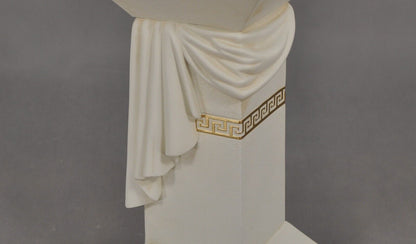 Säule Mäander Style Dekosäule 55cm Griechische Säulen Barock Podest Handbemalt